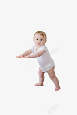 手扶坐便器手扶物品的宝宝高清图片