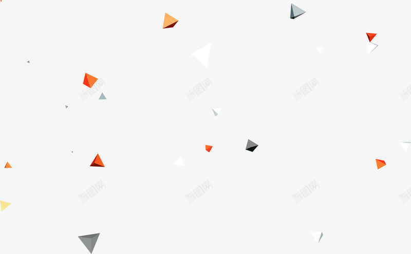 分散彩色小立体三角形元素png免抠素材_新图网 https://ixintu.com 三角形 元素 分散 彩色 立体