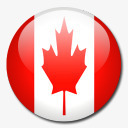 Canada加拿大国旗国圆形世界旗高清图片