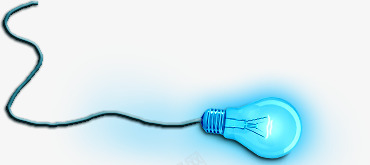手绘创意合成蓝色的电灯泡png免抠素材_新图网 https://ixintu.com 创意 合成 电灯泡 蓝色