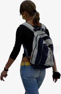 摄影背着旅行包的美女png免抠素材_新图网 https://ixintu.com 摄影 旅行包 美女 背着