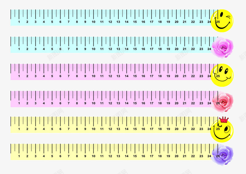卡通刻度尺png免抠素材_新图网 https://ixintu.com 免费 刻度尺 卡通刻度尺 学习用品 尺 工具 手绘 直尺 设计