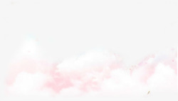 粉色云朵粉色卡通手绘云朵高清图片