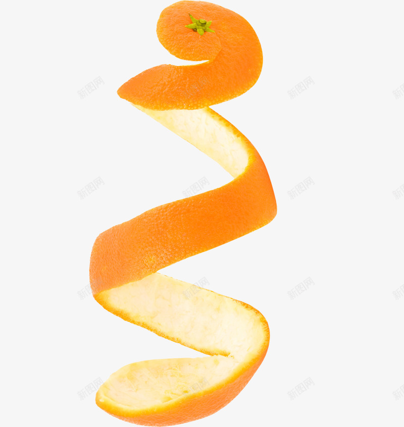 橙皮png免抠素材_新图网 https://ixintu.com 黄色橙皮螺旋状