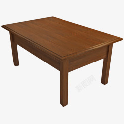 简单长条案桌棕色长条桌高清图片