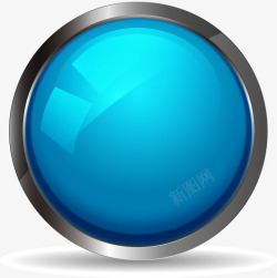 蓝色魔法帽子蓝色科幻感游戏UI框矢量图高清图片