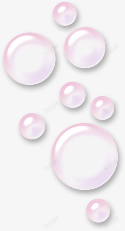 粉色泡泡png免抠素材_新图网 https://ixintu.com 气泡 水泡 漂浮 背景 艺术