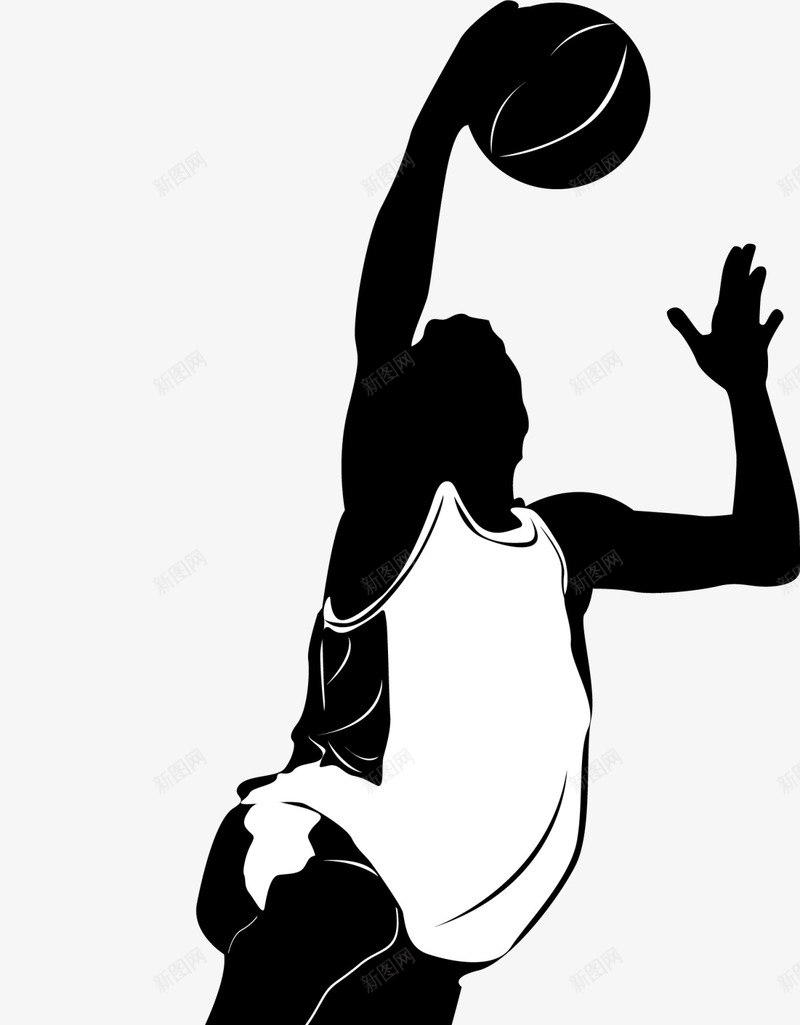 黑色扁平灌篮运动员图标png_新图网 https://ixintu.com 体育 打篮球 灌篮 球类运动 球赛 竞技 运动员 锻炼