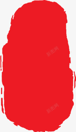 印泥PNG中国风红色印泥高清图片