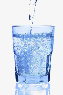 蓝色实验杯量杯蓝色水杯高清图片