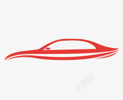 汽车流线型红色汽车流线高清图片