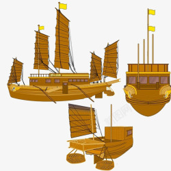 木质船素材