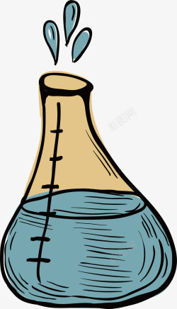 化学实验锥形瓶素材