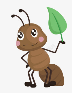 棕色蚂蚁卡通蚂蚁高清图片