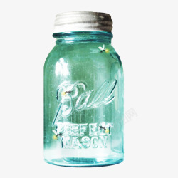 蓝色玻璃瓶素材