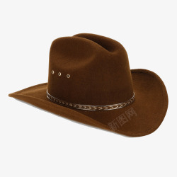 棕色牛仔帽素材