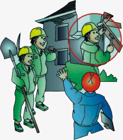 建筑工地施工安全挂图素材