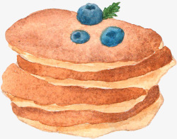 蓝莓面包素材