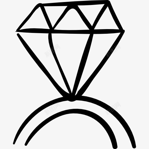 钻石环切半图标png_新图网 https://ixintu.com 参与 宝石 建议 标志 浪漫 爱
