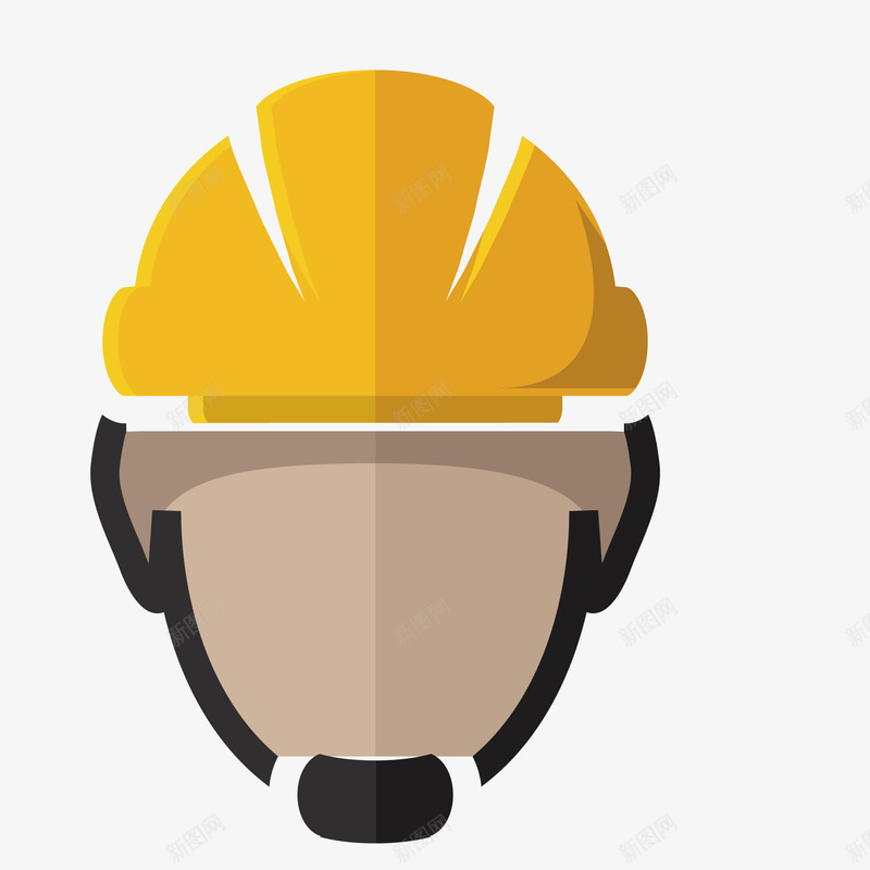 工人头盔png免抠素材_新图网 https://ixintu.com 头盔 安全帽 工人