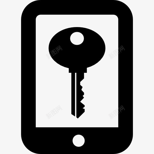 关键在手机屏幕上图标png_新图网 https://ixintu.com 关键 安全保护 密码 屏幕 工具 工具和用具 手机 符号 钥匙