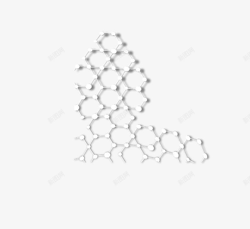 高分子材料png免抠素材_新图网 https://ixintu.com 分子式 大分子 材料 结构