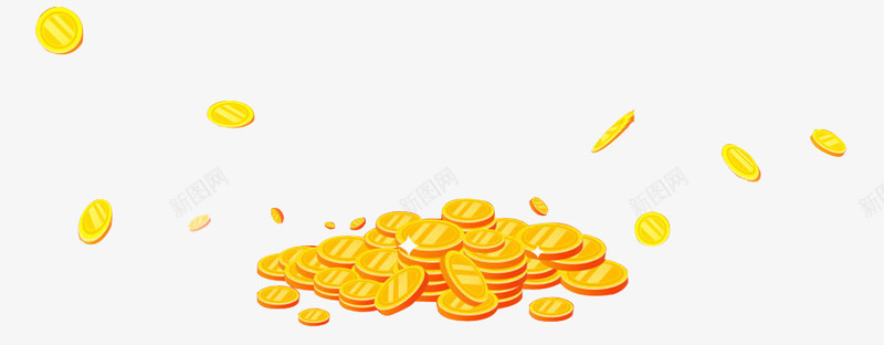 金币漂浮png免抠素材_新图网 https://ixintu.com 一堆金币 漂浮 金币 金币素材 金色 钱币