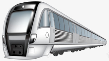 火车透明底png免抠素材_新图网 https://ixintu.com 电脑绘图 行驶的火车 载人的车子 铁路运输 银色的火车