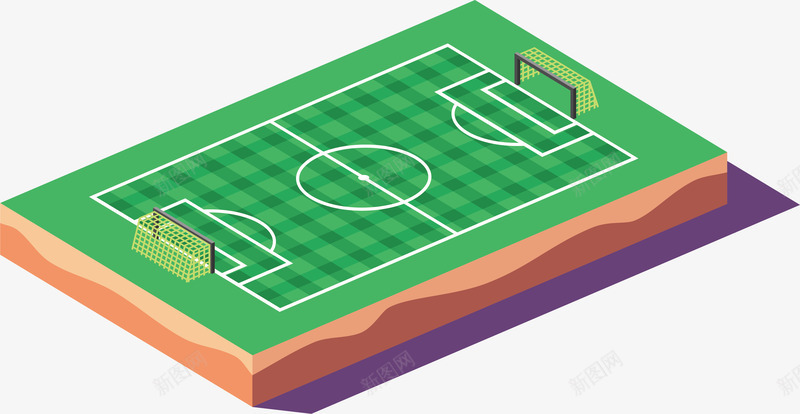 绿色足球场地矢量图ai免抠素材_新图网 https://ixintu.com 3D 世界杯 体育 场地 比分牌 球类 矢量图设计 篮球场 绿茵场 设计 足球 足球场地矢量 运动 矢量图