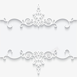 欧式卡片设计白色蕾丝花纹边框卡片高清图片