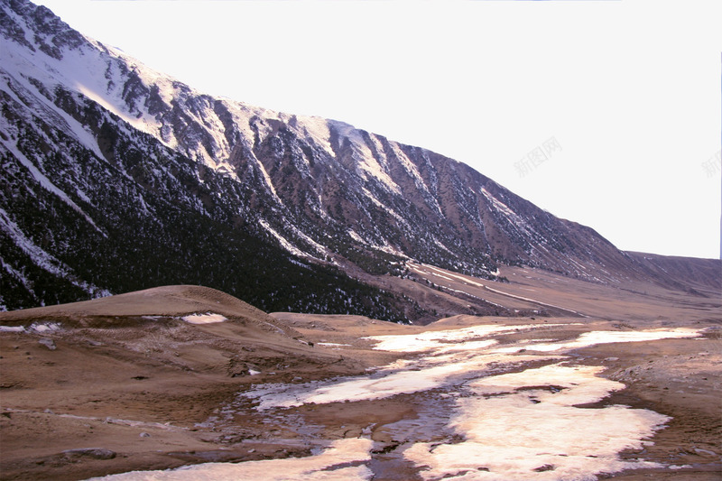 土路和山png免抠素材_新图网 https://ixintu.com 土路 山 山峰 雪山 雪山索道