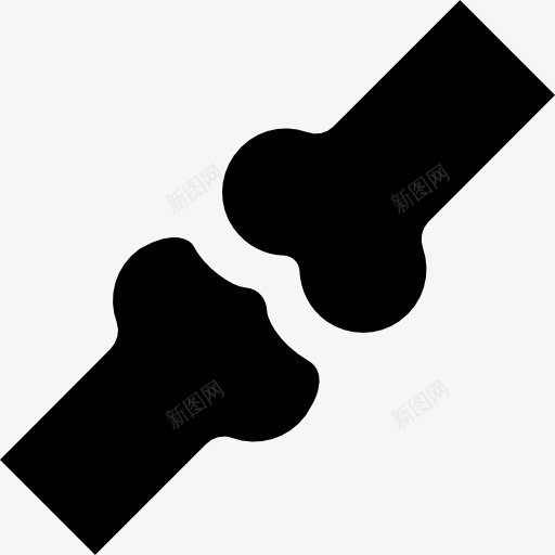 骨头图标png_新图网 https://ixintu.com 保健 医疗 骨 骨架 骨骼