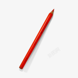 红色铅笔文具元素素材