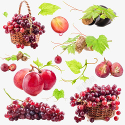 葡萄洒水果高清图片