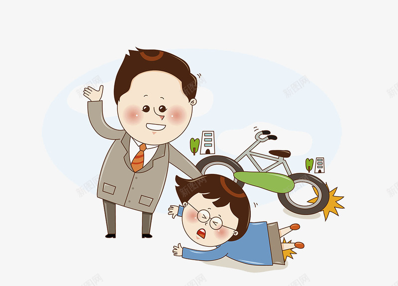 卡通插图热心扶起摔倒的人png免抠素材_新图网 https://ixintu.com 卡通插图 好人 扶起路人 搀扶摔倒的人 摔倒 摔倒跌倒 热心 热心肠