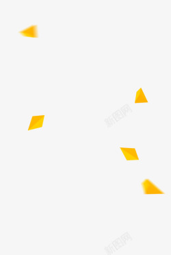 黄色立体几何立体几何高清图片