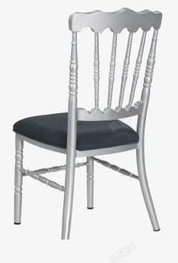白色竹节椅素材