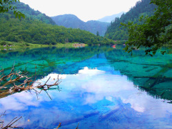 山川风光九寨沟自然旅游风光高清图片