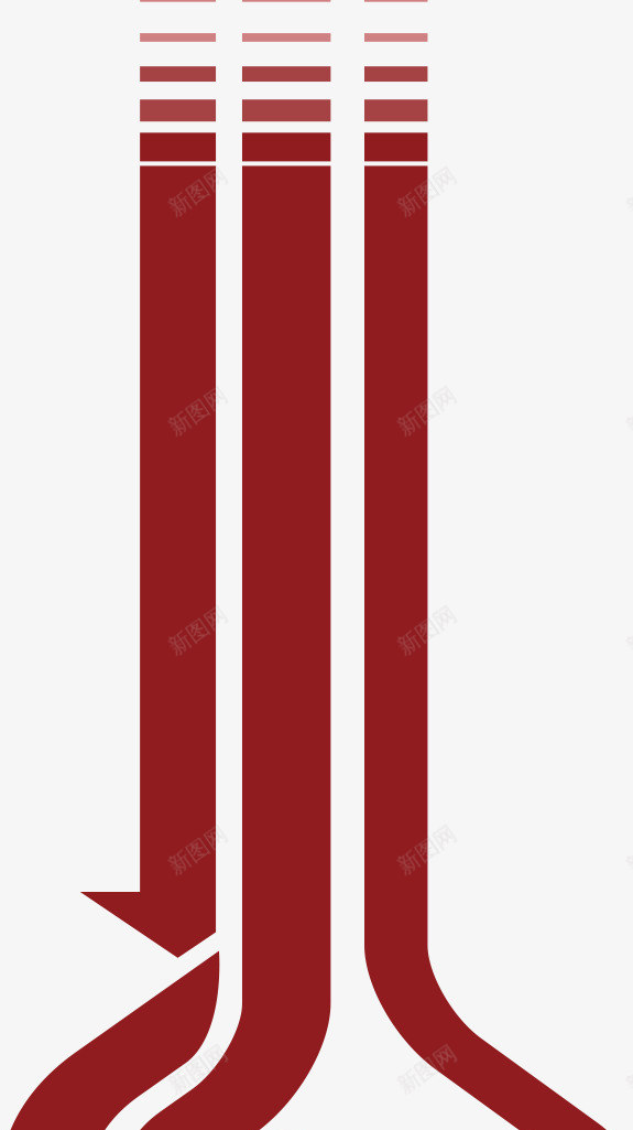 红色条条png免抠素材_新图网 https://ixintu.com 横条 渐变 竖条 红色 装饰