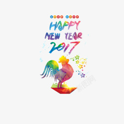 五彩鸡2017鸡年高清图片