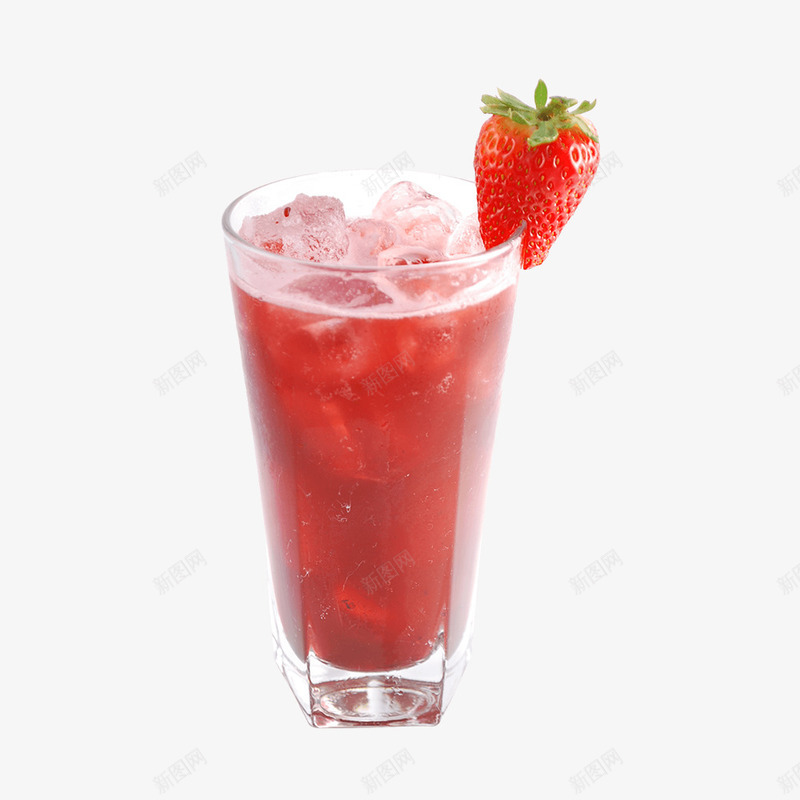 草莓汁png免抠素材_新图网 https://ixintu.com 冰镇 冷饮 夏日 夏日元素 杯子 果汁 草莓汁 饮品 饮料
