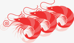 红色鲜虾红色大虾高清图片
