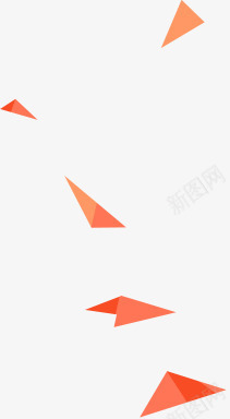 三角形红色三角形漂浮三角形png免抠素材_新图网 https://ixintu.com 三角形 漂浮 红色