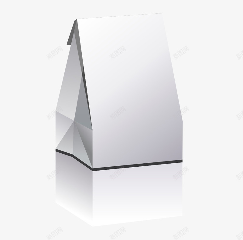 盒子立体拟真白色扁平盒子png免抠素材_新图网 https://ixintu.com 拟真 盒子 立体