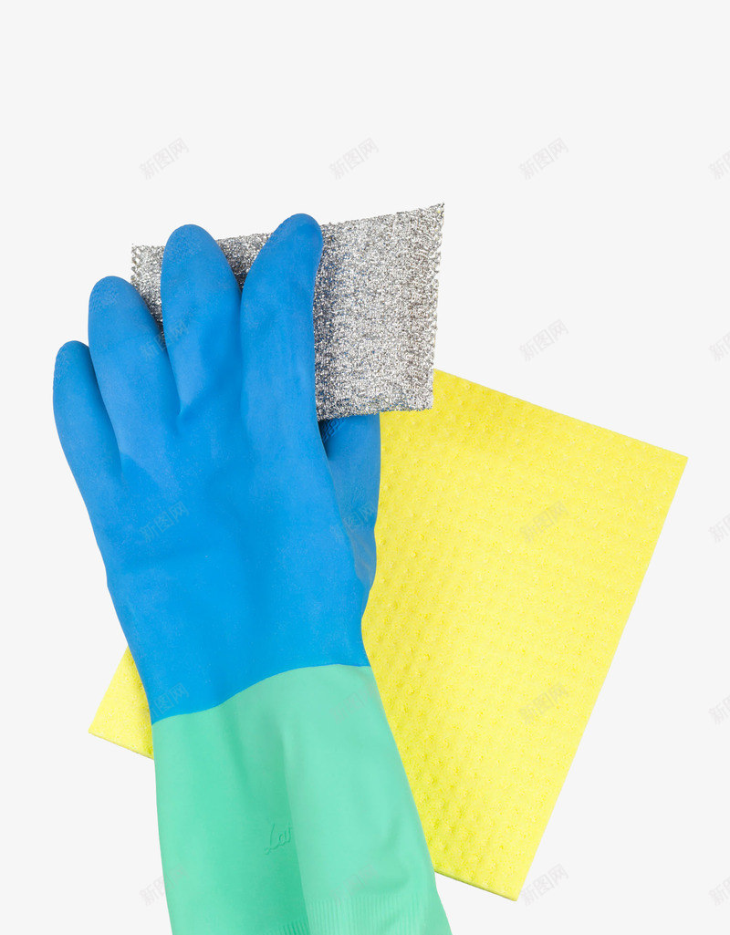 彩色清洁工具png免抠素材_新图网 https://ixintu.com 打扫清洁 抹布 擦布 橡胶手套 毛巾 洗碗布 清洁工具 除尘 黄色布巾
