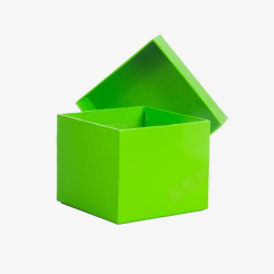 纸箱纸板绿色纸箱高清图片