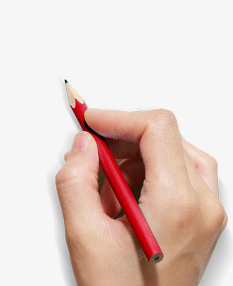 手拿铅笔写字png免抠素材_新图网 https://ixintu.com 开学季元素 手拿铅笔写字 教育 涂写