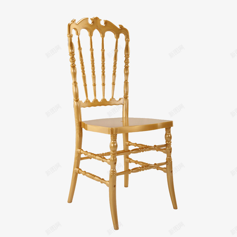 塑料竹节椅png免抠素材_新图网 https://ixintu.com 塑料竹节椅 椅子 竹节椅 金色