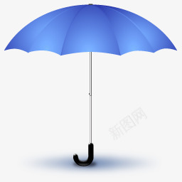 蓝色卡通雨伞图标png_新图网 https://ixintu.com 卡通 蓝色 雨伞