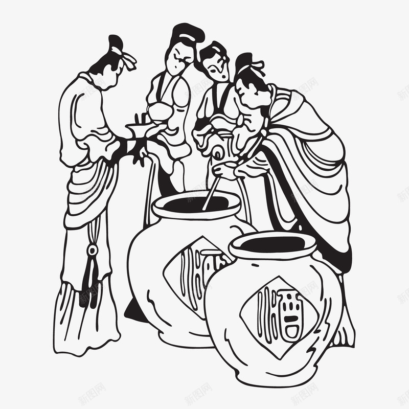 酒png免抠素材_新图网 https://ixintu.com 传统 传统文化 传统水墨白描 古代 古典 古风 酒 酒矢量图 酒矢量图矢量 酒简笔画 酿酒